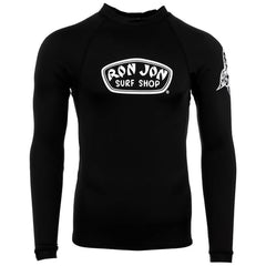 Ron Jon Black Skull Long Sleeve Rash Guard