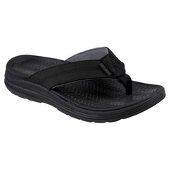 Ron Jon Men's Black Leather Delray Sandals