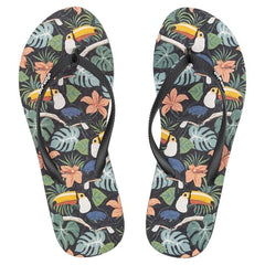 Ron Jon Ladies Zori Toucan Black Sandal