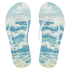 Ron Jon Women's Blue Zori Wave Sandals