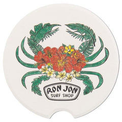 Ron Jon Floral Crab Car Coaster