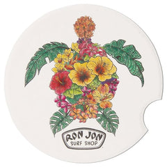 Ron Jon Floral Turtle Car Coaster