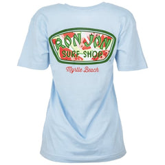 Ron Jon Women's Myrtle Beach SC Watermelon Badge Tee