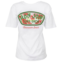 Ron Jon Women's Clearwater Beach FL Watermelon Badge Tee