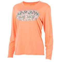 Ron Jon Women's Seashell Badge Long Sleeve UPF 50 Shirt