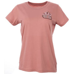 Ron Jon Women's Orange Beach AL Distressed Hibiscus Badge Tee