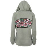 Ron Jon Women's Hibiscus Badge Zip Hoodie