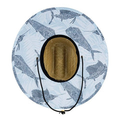 Ron Jon Offshore - Ice Blue Straw Lifeguard Hat