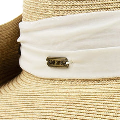 Ron Jon Women's Natural Bow Back Paperbraid Hat