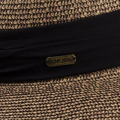 Ron Jon Women's Brown and Black Bow Back Paperbraid Hat