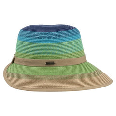 Ron Jon Women's Blue Ombre Backless Straw Hat