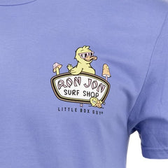 Little Box Guy Ron Jon Electric Purple Pond Life Tee