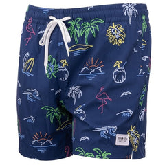 Ron Jon Hollywood Glow 15" Navy Swim Volley