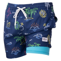 Ron Jon Hollywood Glow 15" Navy Swim Volley