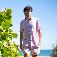 Endless Summer Ron Jon Impressed with Pink Short Sleeve Shirt