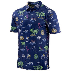 Ron Jon Navy Hollywood Glow Up Polo Shirt