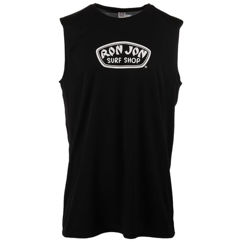 Ron Jon Mens Black Cap Sleeve Dry Shirt