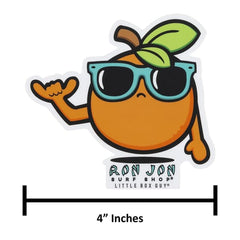 Ron Jon LBG Orange Shaka Sticker