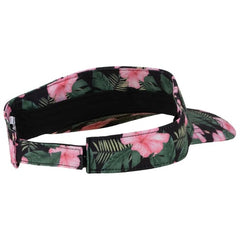 Ron Jon Black and Pink Hibiscus Visor