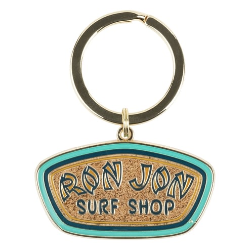 Ron Jon Badge Logo With Sand Keychain