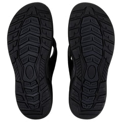 Ron Jon Men's Black Leather Delray Sandals