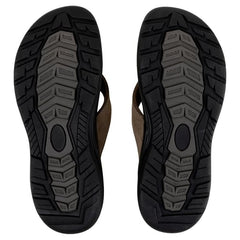 Ron Jon Men's Brown Leather Delray Sandals