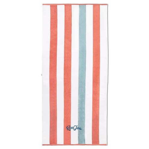 Ron Jon Coral 35" x 70" Textured Stripe Towel 2.0