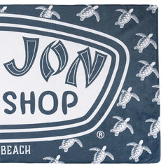 Ron Jon Cocoa Beach FL Icon Badge Navy Velour Towel 30" x 60"
