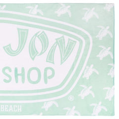 Ron Jon Cocoa Beach FL Icon Badge Mint Velour Towel 30" x 60"