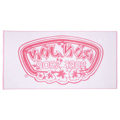 Ron Jon Hibiscus Badge Pink Beach Towel 70" x 30"
