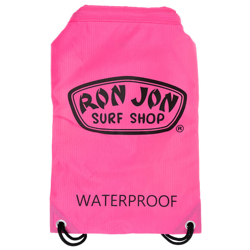Ron Jon Pink And Black Waterproof Cinch Sack Backpack