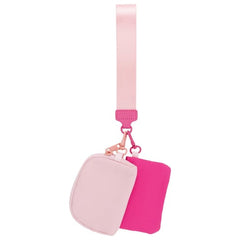 Ron Jon Hot Pink and Light Pink Dual Wristlet