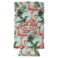 Ron Jon Flamingos Slim Can Cooler