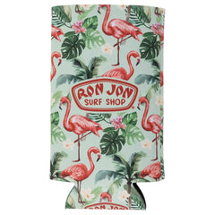 Ron Jon Flamingos Slim Can Cooler