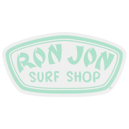 Ron Jon Small Green White Auto Magnet