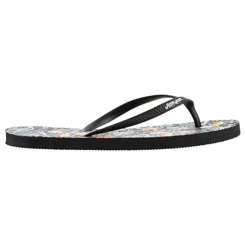 Ron Jon Ladies Zori Toucan Black Sandal