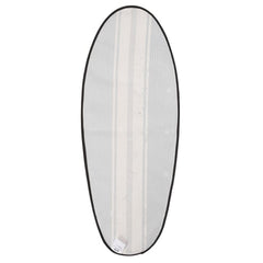 Ron Jon Black And Ivory Surfboard Shaped Rug
