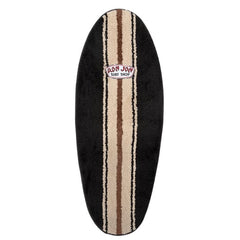 Ron Jon Black And Ivory Surfboard Shaped Rug