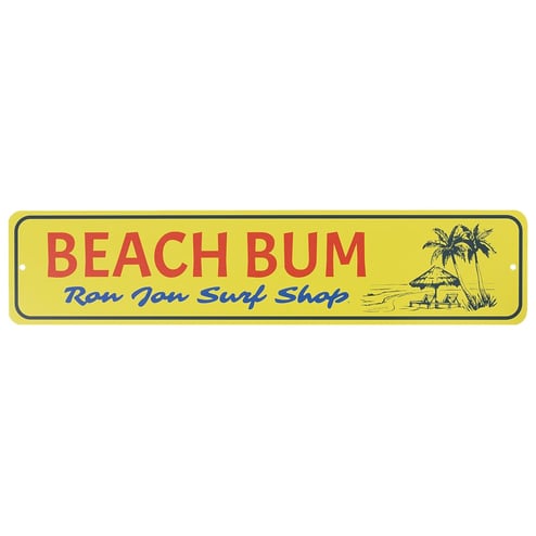Ron Jon Beach Bum Metal Street Sign