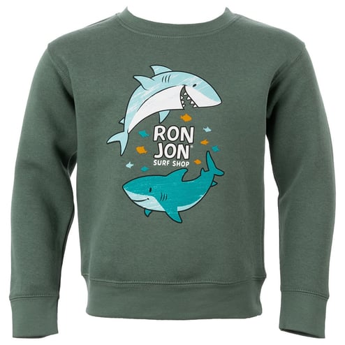 Ron Jon Toddler Doodle Shark Crew Neck Pullover