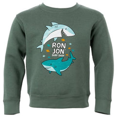 Ron Jon Toddler Doodle Shark Crew Neck Pullover