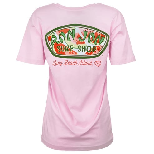 Ron Jon Women's Long Beach Island NJ Watermelon Badge Tee
