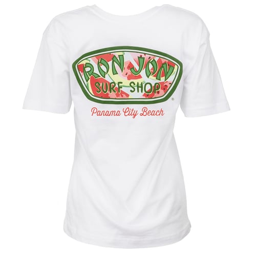Ron Jon Women's Panama City Beach FL Watermelon Badge Tee