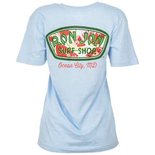 Ron Jon Women's Ocean City MD Watermelon Badge Tee