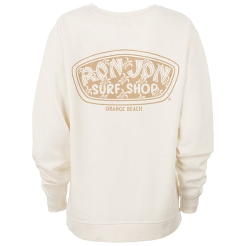 Ron Jon Women's Orange Beach AL Icon Badge Crew Neck Pullover