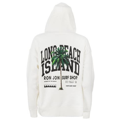 Ron Jon Women's Long Beach Island NJ Palm Tree Hoodie