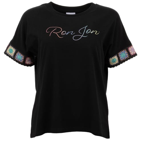 Ron Jon Women's Colorful Crochet Tee