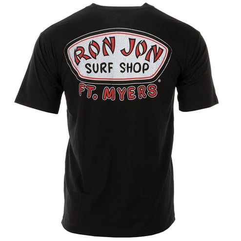 Ron Jon Fort Myers FL Distressed Trusty Badge Unisex Tee