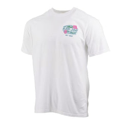 Ron Jon Key West FL Distressed Floral Surf Tee