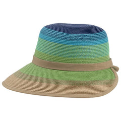 Ron Jon Women's Blue Ombre Backless Straw Hat